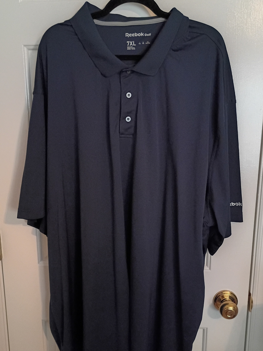 Men's Reebok Golf Navy Blue Golf Polo Size 7XL
